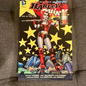 Harley Quinn Comic Book Cover - Black & Yellow